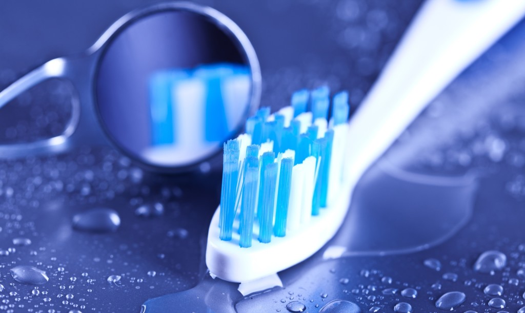 Replace your office toothbrush more often than your toothbrush at home to avoid bacteria build up
